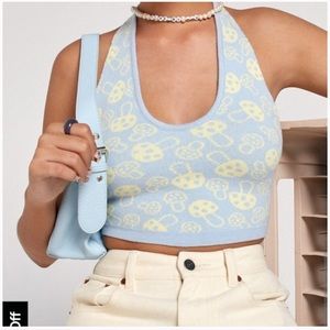 Motel Rocks Mushroom Halter Anura Top NWT